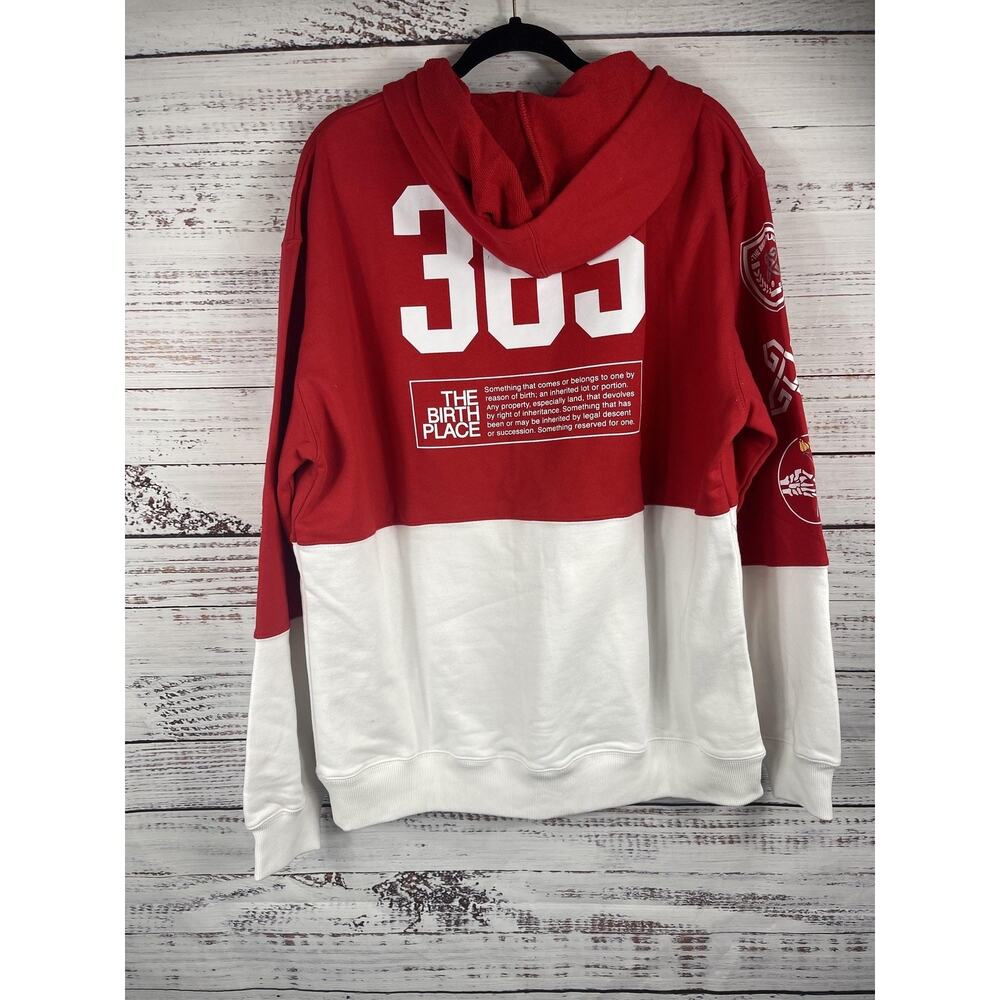 The Birth Place Hoodie Sweatpants Set Men's XL Red White Atlanta GA Graphic New - Picture 7 of 12